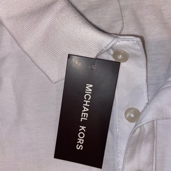 Michael Kors Men’s Polo shirt NWT  white size medium (V) - Picture 5 of 10